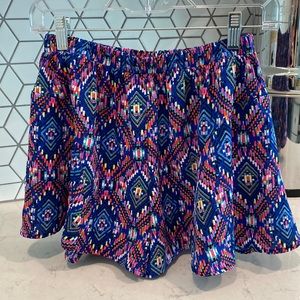 Geometric Pattern Flowy Shorts